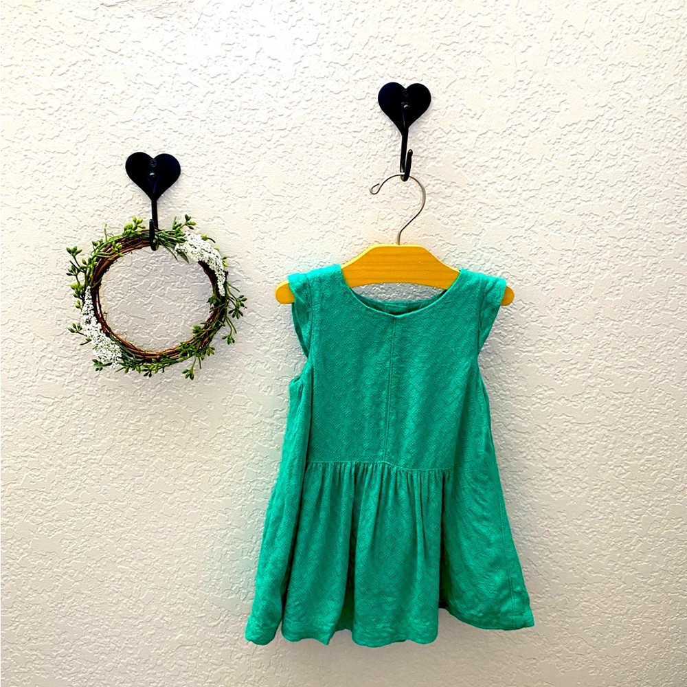 Cat & Jack Toddler Girl Kelly Green Dress – Size 18M, Fully Lined